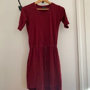 Anthropologie drawstring waist casual dress